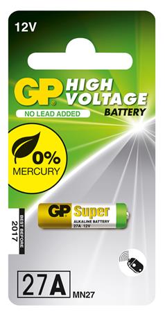 [2894001611] GP Alkaline 27A  C1 12V 1 stk. Ø7,7x28mm