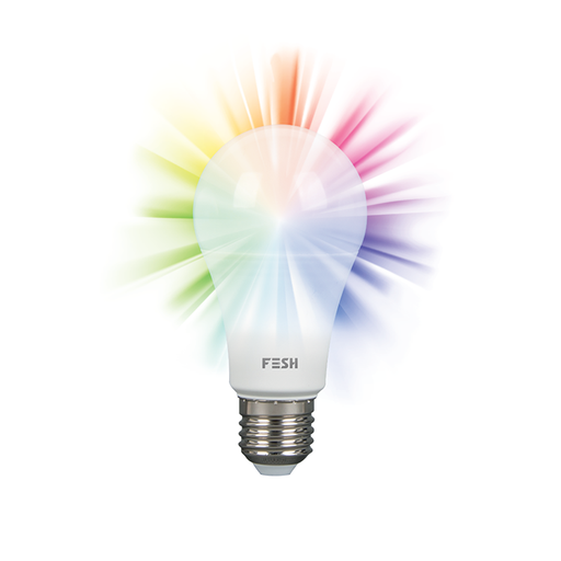 [207003] FESH Smart Home LED pære - Multicolor med lysdæmpn