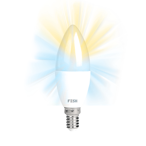 [207501] FESH SMART HOME LED Kerte, kold/varm E14 5W