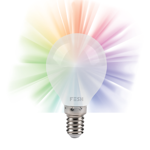 [209010] FESH SMART HOME LED Krone, multicolor E14 5W