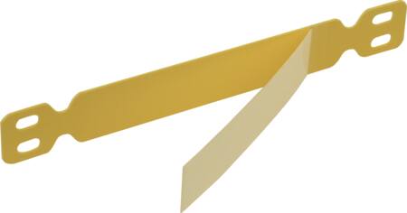 [9897003059] MÆRKEBJÆLKE GUL 178X15/130X15MM