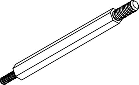 [1914527539] STAGBOLT FOR AFDÆK. SKINNEHOLDER, S225