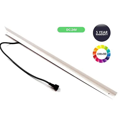 [4552-9553] LED lysskinne 35W 120 cm 3000K til Troldtekt og akustikloft, 24V