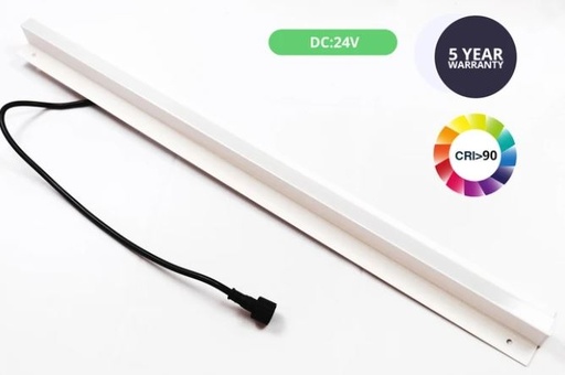 [4552-9554] LED lysskinne 35W 120 cm 4000K til Troldtekt og akustikloft, 24V