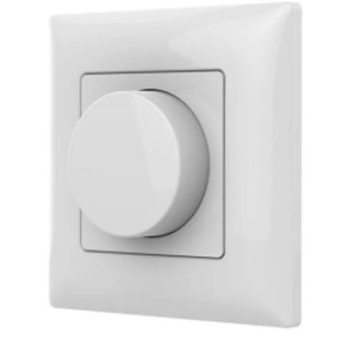 [4516] LEDlife rWave CCT drejedæmper til væg - 1 zone, dæmp + CCT, batteri, inkl. holder