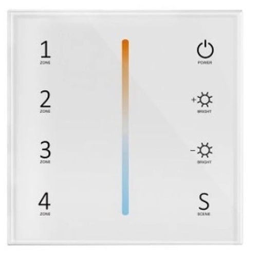 [4512] LEDlife rWave vægmonteret CCT dæmper - 4 zoner, batteri