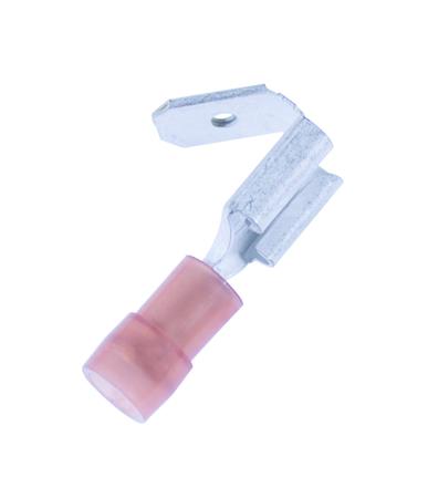 [0821101382] SPADEMUFFE M/FORGR. RØD 6,3X0,8