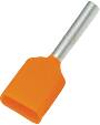 [0821101696] TERMINALRØR ORANGE 2X0,5/8