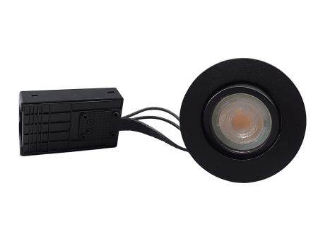 [318060044] 4 Watt Udendørsspot 2700K 345Lm GU10 - Sort, IP44, godkendt i isolering