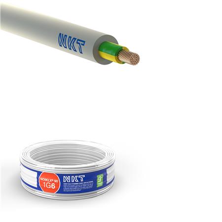 [29,23] NKT installationskabel 1x6mm² NOIKLX - 50 meter