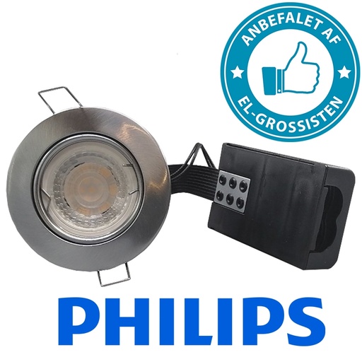 [9571815916] Pro Indbygningsspot m 4W Philips dæmpbar LED pære