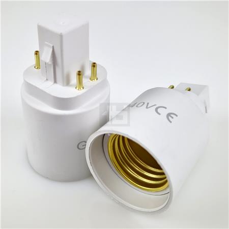 [5401041049] FATNINGSADAPTER PLAST G24Q-E27 4-PINS