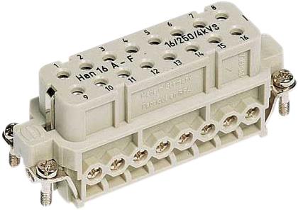 [5428332041] STIKINDSATS HAN A 16-POL SKRUE HUNSTIK