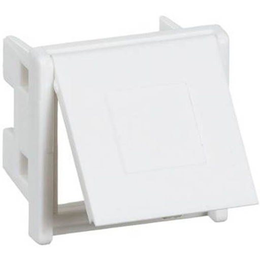 [1086020388] Lexcom montageramme rj45 / rj11incl. støvlåg hvid