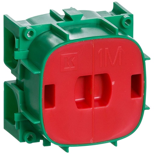 [1017009695] LK Fuga grøn indmuringsdåse 1 modul