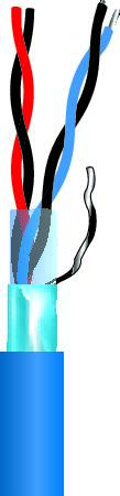 [5483661359] SIGNALKABEL PTS 2X2X0,6 BLÅ TR DCA
