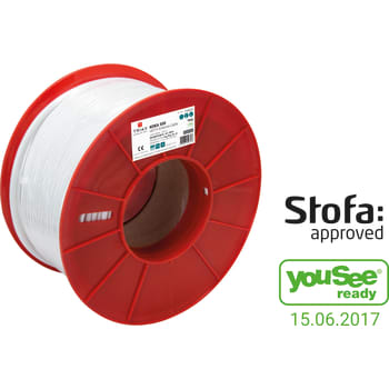[8287150869] Antennekabel ø6,8mm hvid- 100 meter