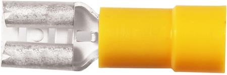 [2921107598] Isol. spademuffe A4609FLS, 4-6mm2, 9,5x1,2, Gul