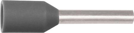 [2921105477] Isoleret terminalrør A0,14-8ET, 0,14mm2 L8, Grå