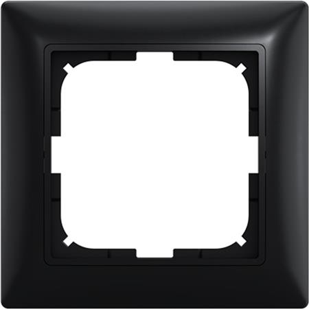 [5401002807] Basic55 Ramme 1 Modul mat sort 2511-77-507