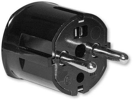 [5417562275] SCHUKO STIKPROP, 16A, SORT
