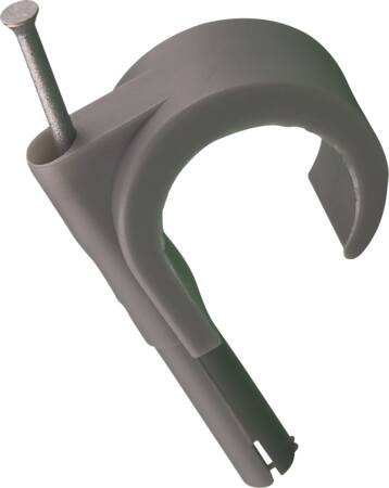 [0839106557] PLUGCLIP 19-22MM GRÅ MED SØM