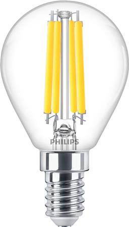 [2057814687] Philips MASTER Value LED Krone Dæmpbar 3,4W (40W) E14 P45 927 Klar Glas
