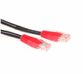 [7882600317] Kryds patchkabel Kat.5e UTP 2m Sort/Rød