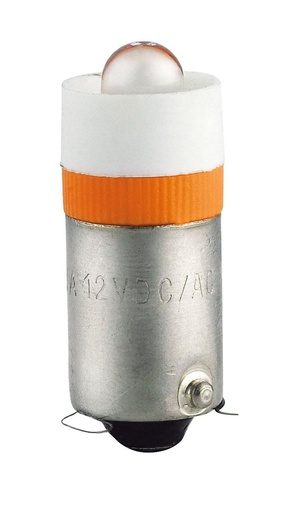 [1790355132] LYSKILDE LED 24V DC/AC BA9S ORANGE