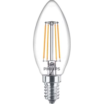[2057809595] LED Filament Kerte 4,3W 827, 470 lumen, E14, B35, klar (A++)