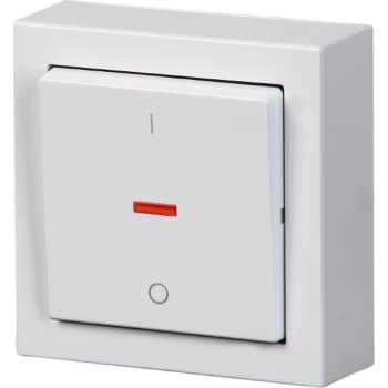 [2117003477] Afbryder 2P komplet udvendig 16A 1M alu