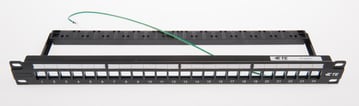 [7886156045] Netconnect Patchpanel 24P UTP/STP sort uden konnektorer 1U