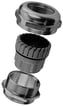 [0413112103] Forskruning messing M40 Ø18-25 IP68 kort