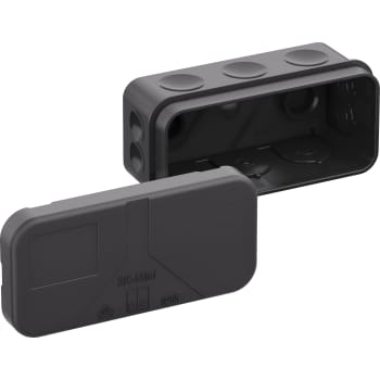 [4221642353] Membrandåse 2K-Mini-L/SW, sort, uden klemmer, 43 x 89 x 38 mm