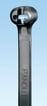 [0439610443] Kabelbinder med stål 3,6X282 i pakker a 1000 styk sort