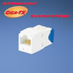 [0486104384] Modular jack Kat.6a UTP Mini-Com G hvid