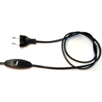 [6228100294] Ledning med EU-stikprop og afbryder hvid