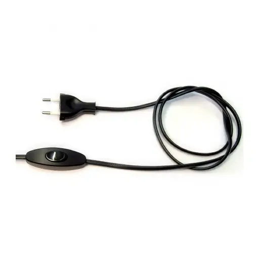 [6228100294] Ledning med EU-stikprop og afbryder hvid