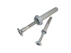 [2539000977] Slagplug / skrue grå  5MM grå P100