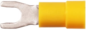 [2921106670] Isolerede Gaffelkabelsko gul 4-6 mm² M6 A4665G