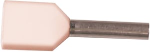 [2921112033] ISO. TWIN-TERMINALRØR 2X0,5MM² L8 HVID