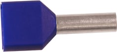 [2921120973] Isoleret ABIKO TWIN-terminalrør KA2,5-13ETD2, 2x2,5mm2 L13, Blå