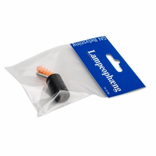 [791006] Ledningsophæng m/aflastn. sort mat