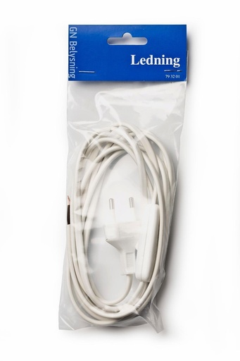 [793201] Kompledningssæt 2,5m hvid