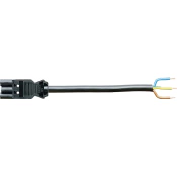 [8128351387] GST18i3 Tilslutningkabel 3P Han/Fri Pvc 1,5mm² Sort 2M