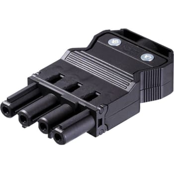 [8128915574] GST18i4 Stik Skrue Hun 4P 1,5-2,5mm² Ø9,5-11,5 mm Sort