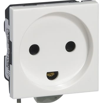 [8736100917] Mosaic Stikkontakt Dansk Standard 2P+J Enkelt, Hvid