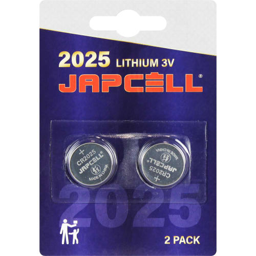 [881081883] Japcell lithium CR2025 batteri, 2 stk.
