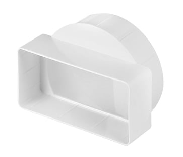 [7800443040] Rund Ø100 muffe til flad 55x110 mm