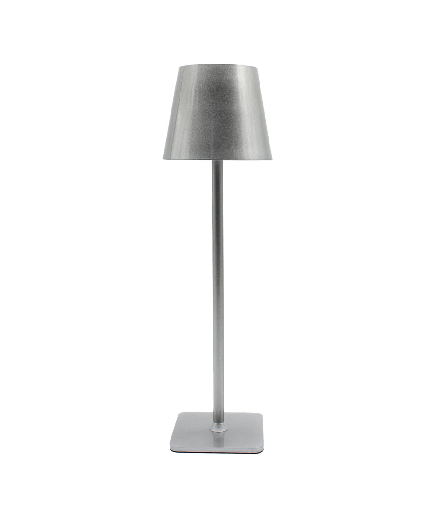 [12343-13413] Opladelig LED bordlampe, Grå, touch dæmpbar